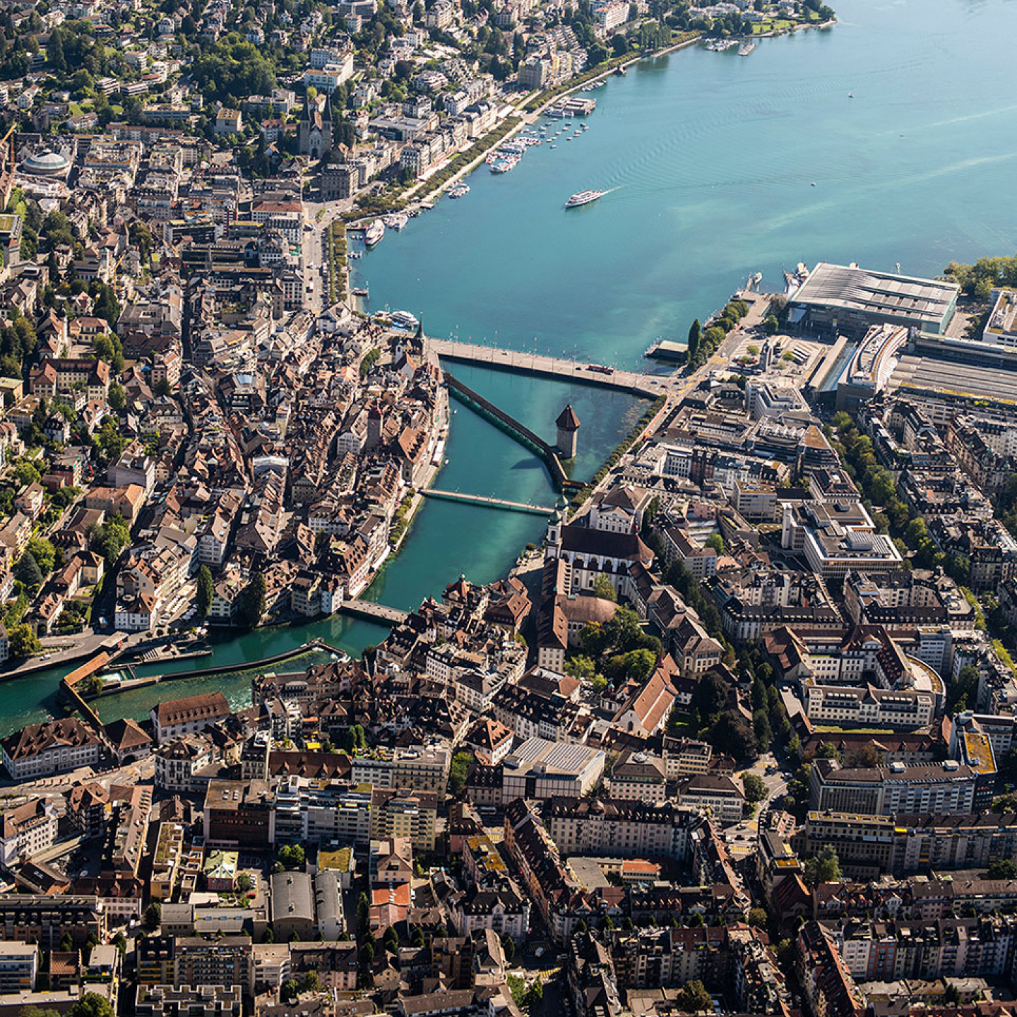 Stadtbild von Luzern.